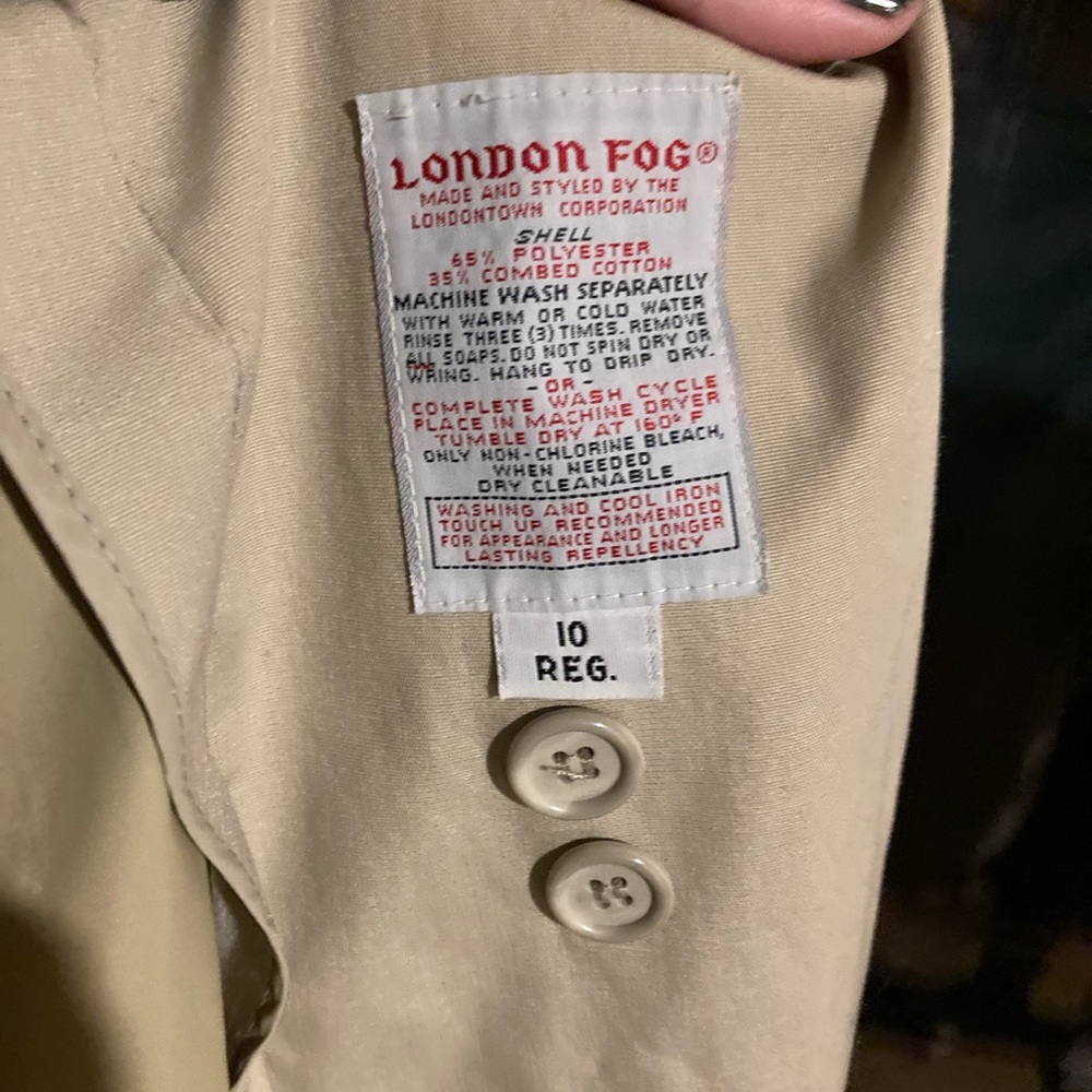 London Fog Trench Coat - image 6